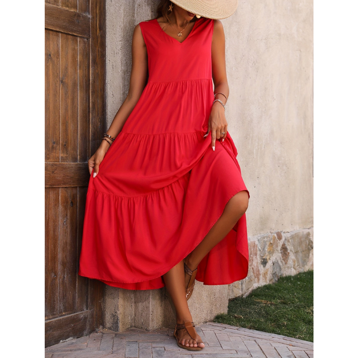 Ärmelloses Sommerkleid Für Damen | Midi