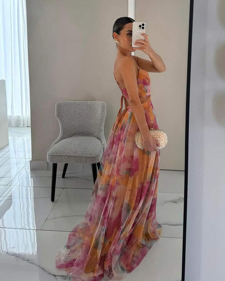 Atemberaubendes Maxikleid Für Hochzeitsgäste Mit V Ausschnitt Für Damen
