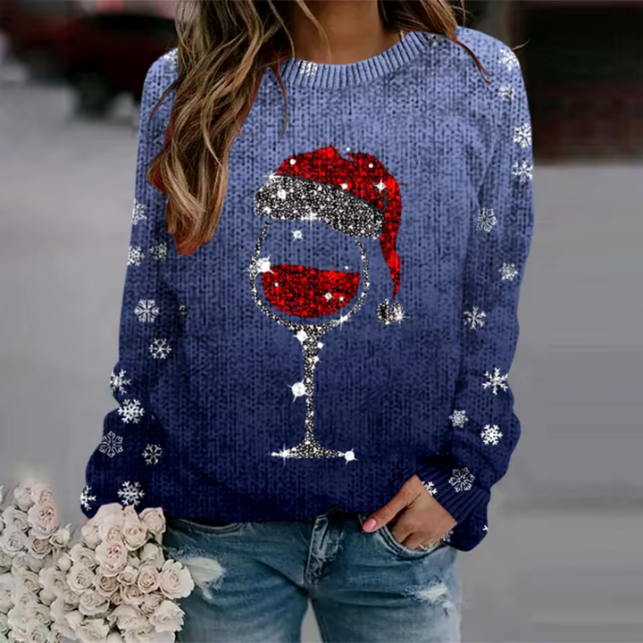 Warm Gestrickter Damenpullover | Langarm