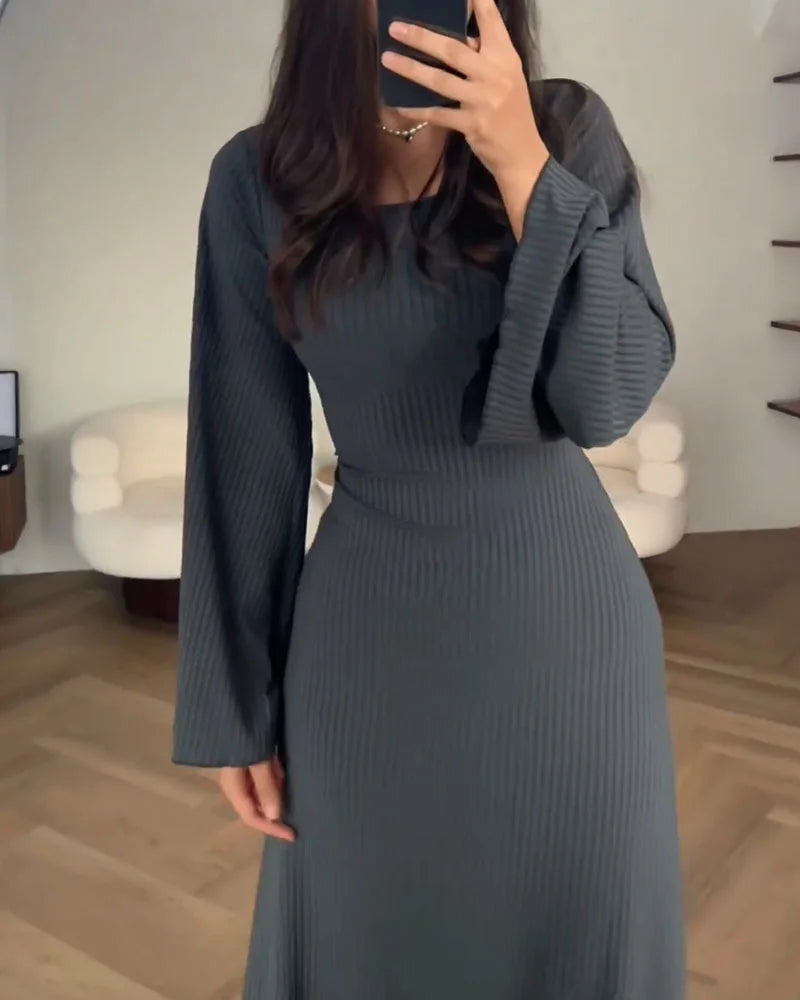 Langärmliges Hochzeitsgastkleid Für Damen | Maxi