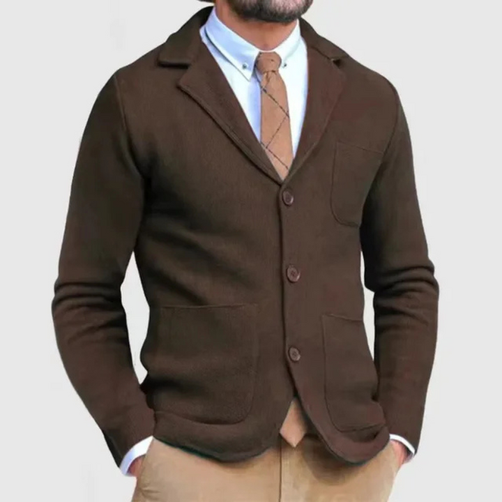 Leichter Slim Fit Blazer Für Herren | Gestrickt