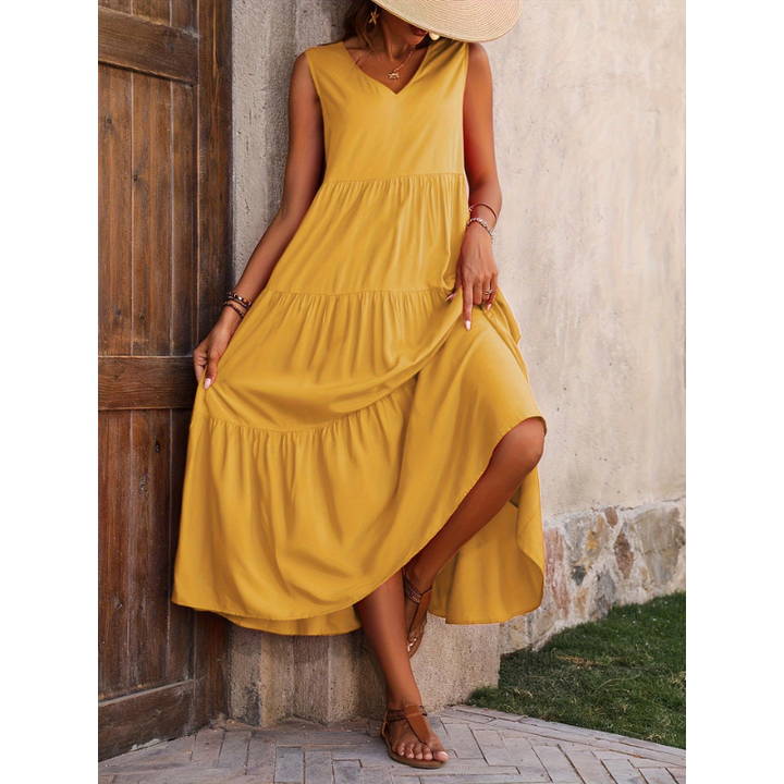 Ärmelloses Sommerkleid Für Damen | Midi