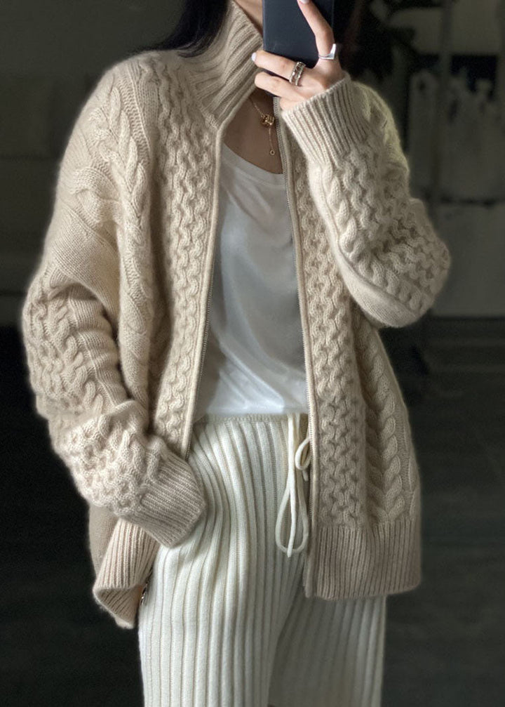 Gemütliche Damen Strickjacke | mit Reißverschluss