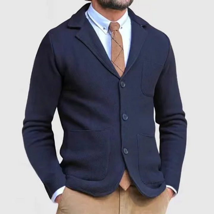 Leichter Slim Fit Blazer Für Herren | Gestrickt