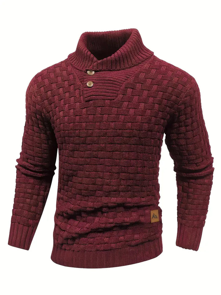 Jestro | Herren Stilvoller Fitted Pullover | Warme