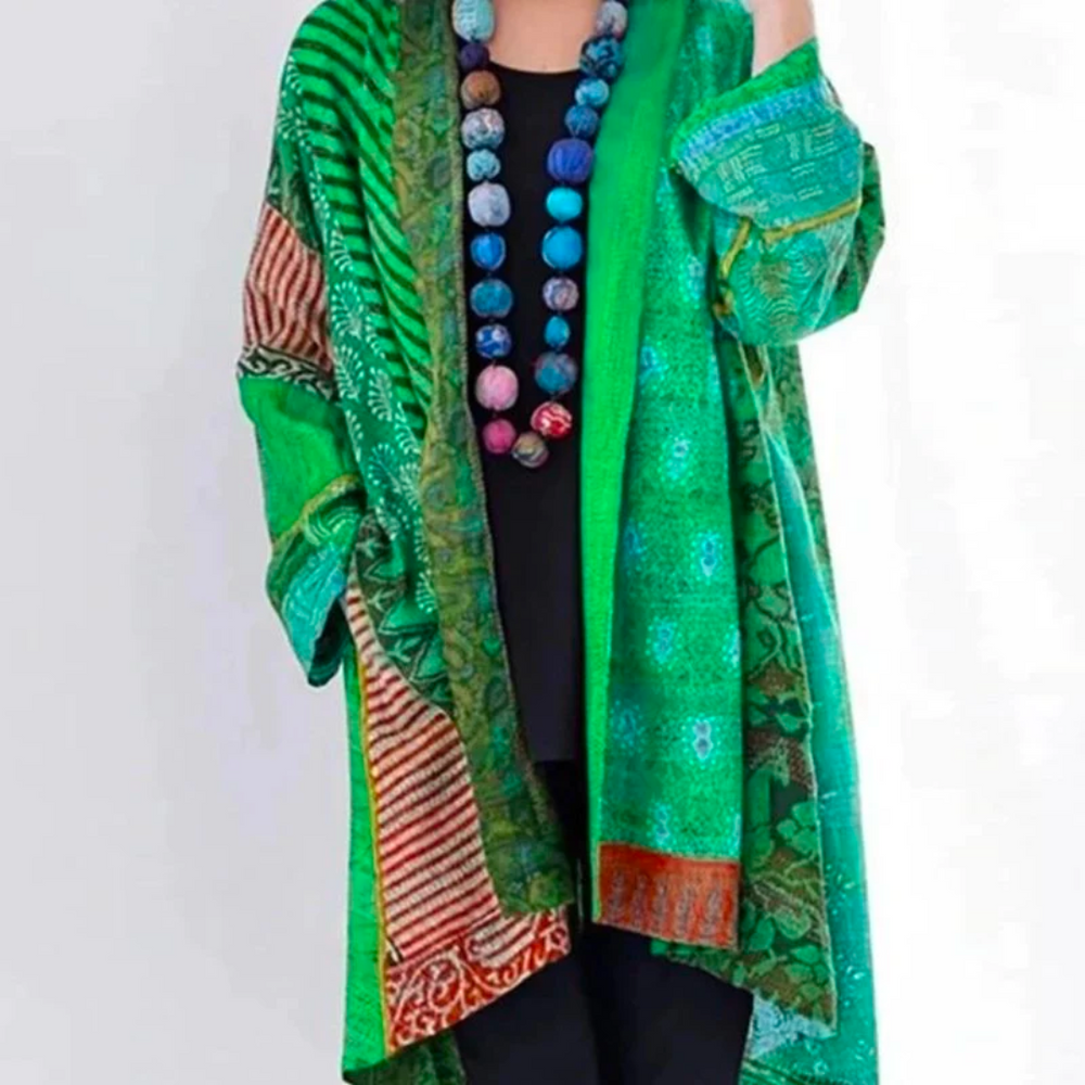 Damen Jahrgang Mehrfarbig Strickjacke | Lässig