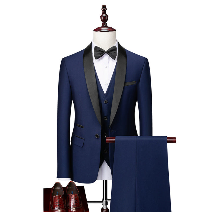 Deandre | Three Teiliges Slim Fit Anzugset Für Herren | Formal