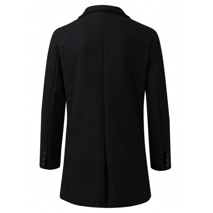 Herren Klassischer Warmer Winter Arbeits Trenchcoat | Lang