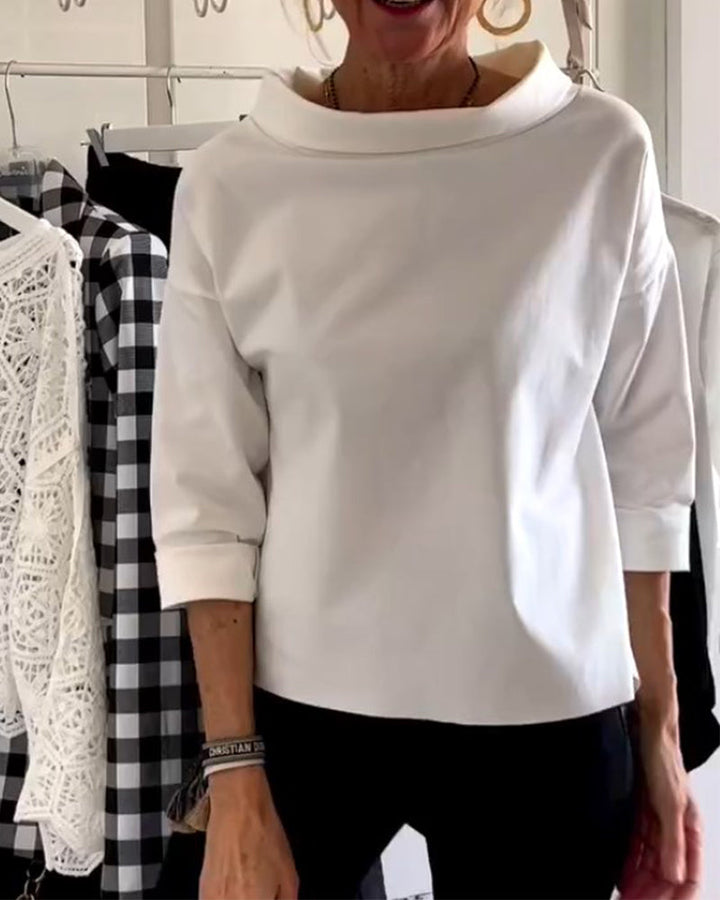 Damen Langarm Elegant Top | Sommer