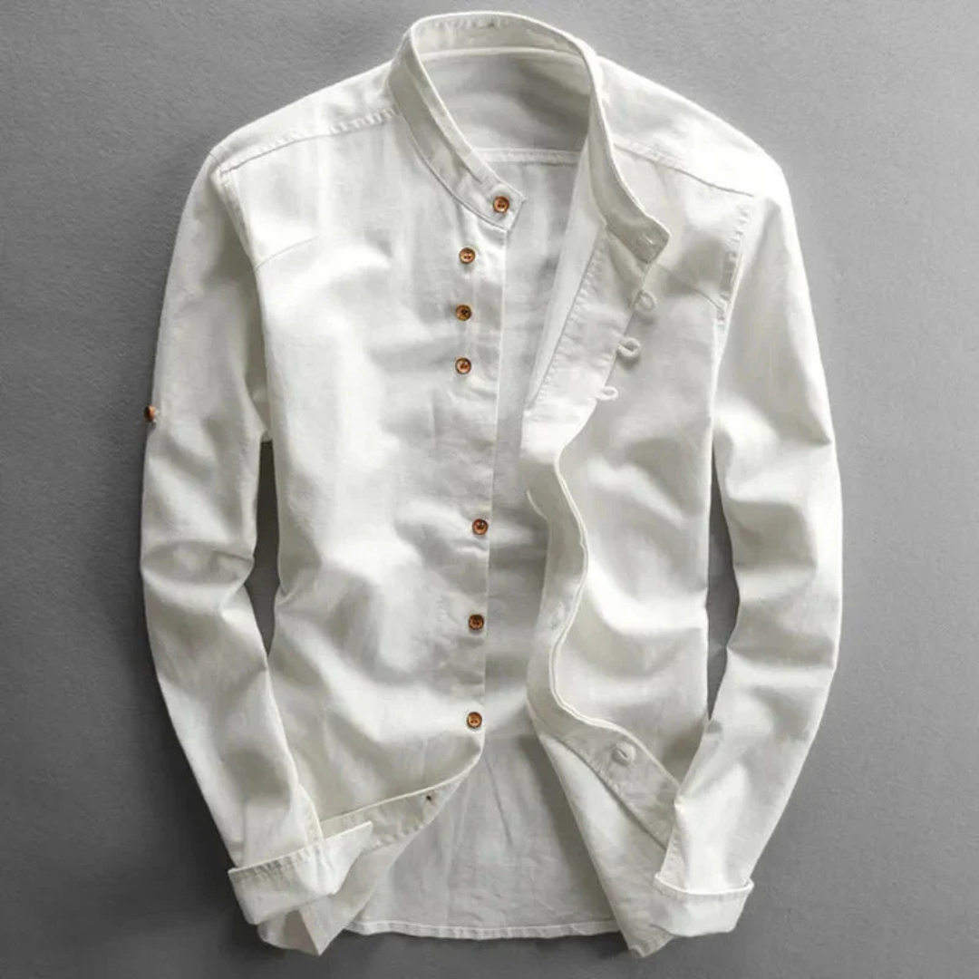Button Down Hemd Mit Hohem Kragen Für Herren | Klassiker