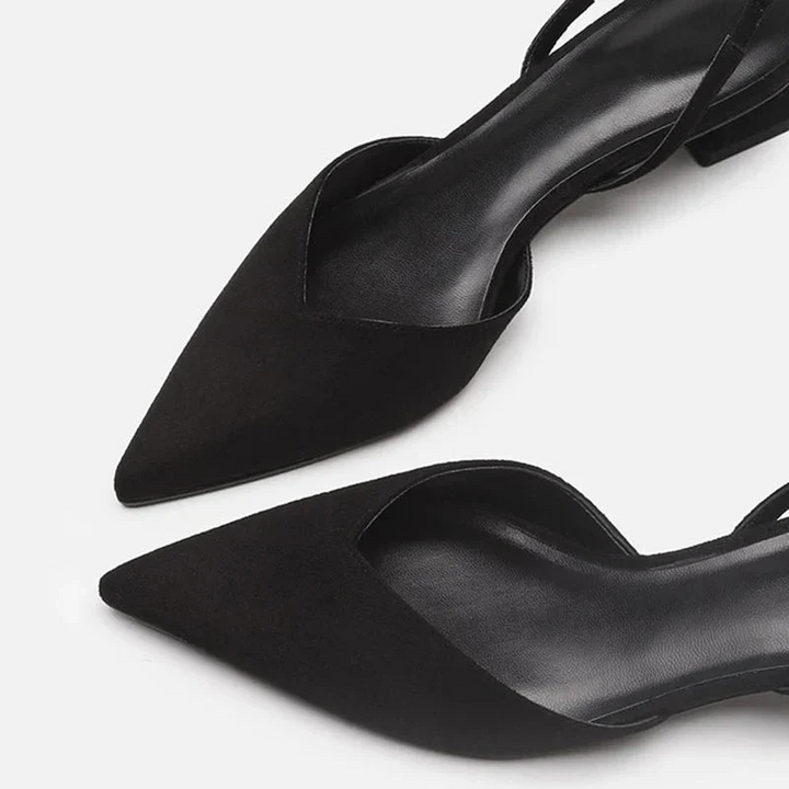 Elegante Damensandalen Mit Geschlossener Spitze | Niedriger Absatz