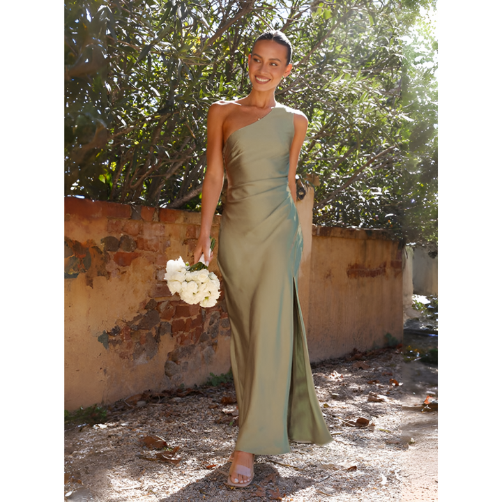 Einschultriges Hochzeitsgastkleid Für Damen | Maxi