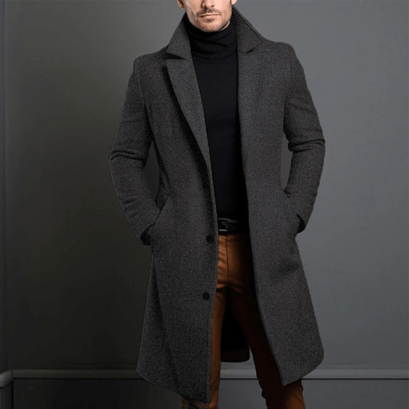 Herren Winter Trenchcoat | Lang