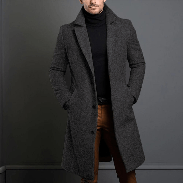 Herren Winter Trenchcoat | Lang