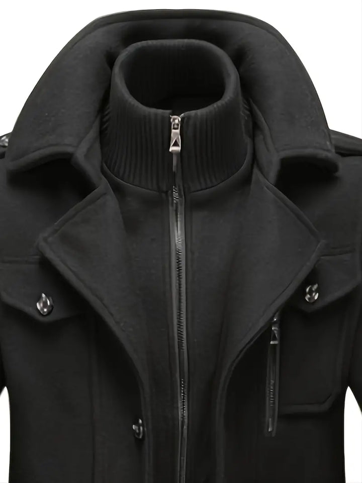 David | Herren Stilvoller Trenchcoat | Lang