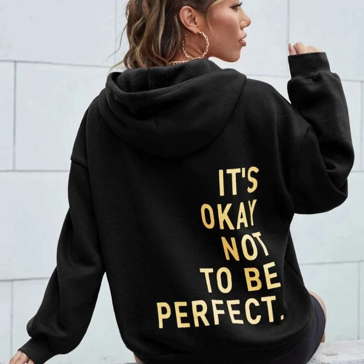 Damen Bedruckter Kapuzenpullover | Langarm
