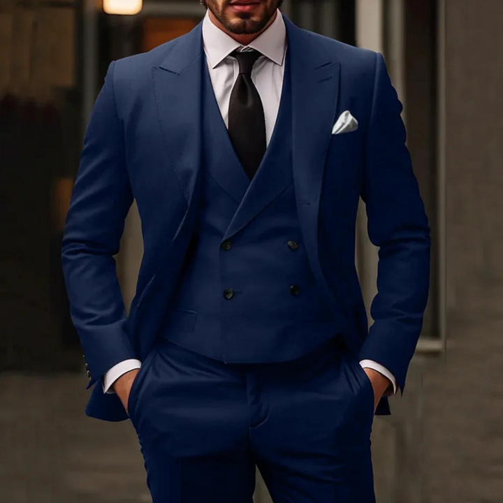 Brennan | Herren Blazer + Weste und Hose Satz | Dreiteilig