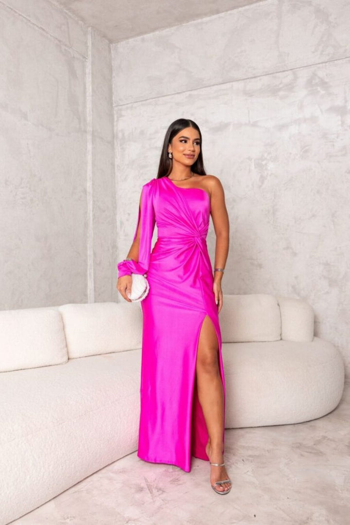 Elegantes Abendkleid Mit Einer Schulter Für Damen