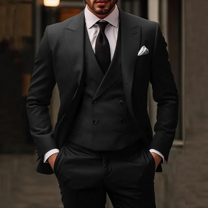 Brennan | Herren Blazer + Weste und Hose Satz | Dreiteilig