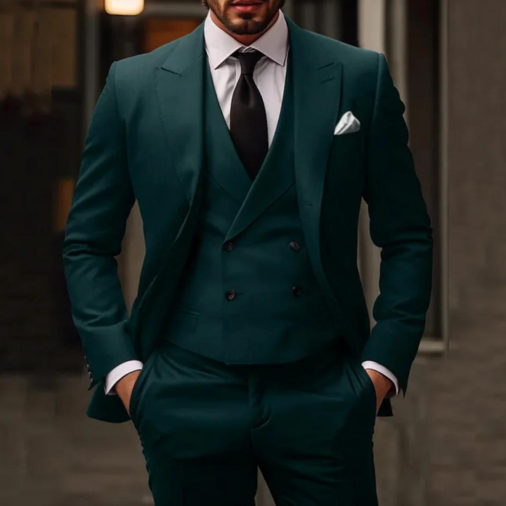 Brennan | Herren Blazer + Weste und Hose Satz | Dreiteilig