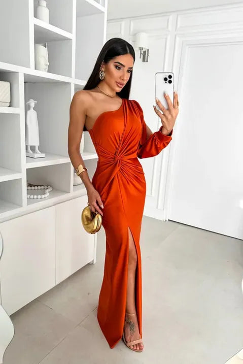 Abendkleid Mit Einer Schulter Für Damen