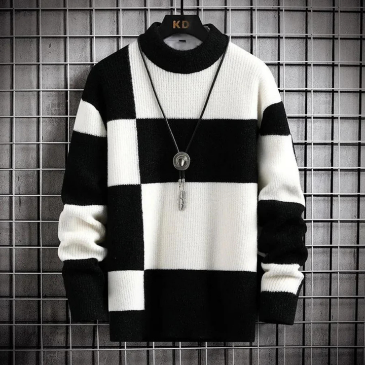 Herren Lässiger Gestrickter Warmer Pullover | Crew Neck