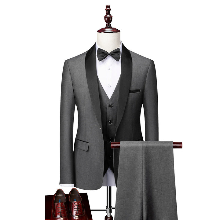 Deandre | Three Teiliges Slim Fit Anzugset Für Herren | Formal