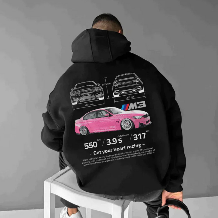 Herren Überdimensionale Gedruckt Kapuzenpulli | Bequeme