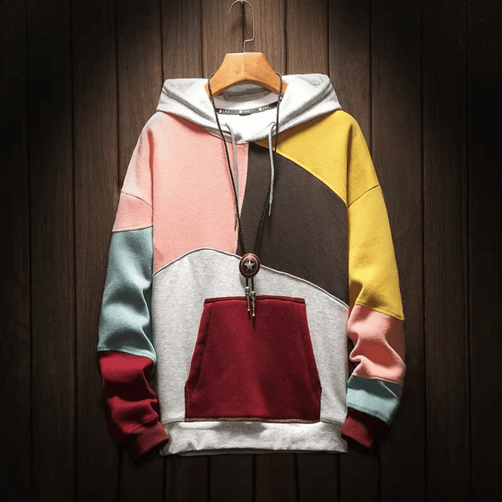 Herren Langarm Kapuzenpulli | Känguru-Tasche