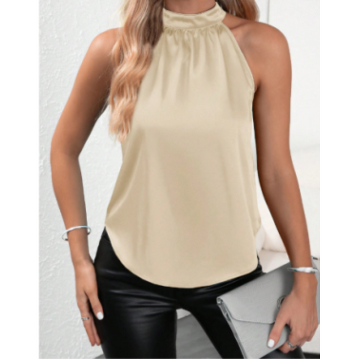 Ärmellose Neckholder Bluse Für Damen | Sommer