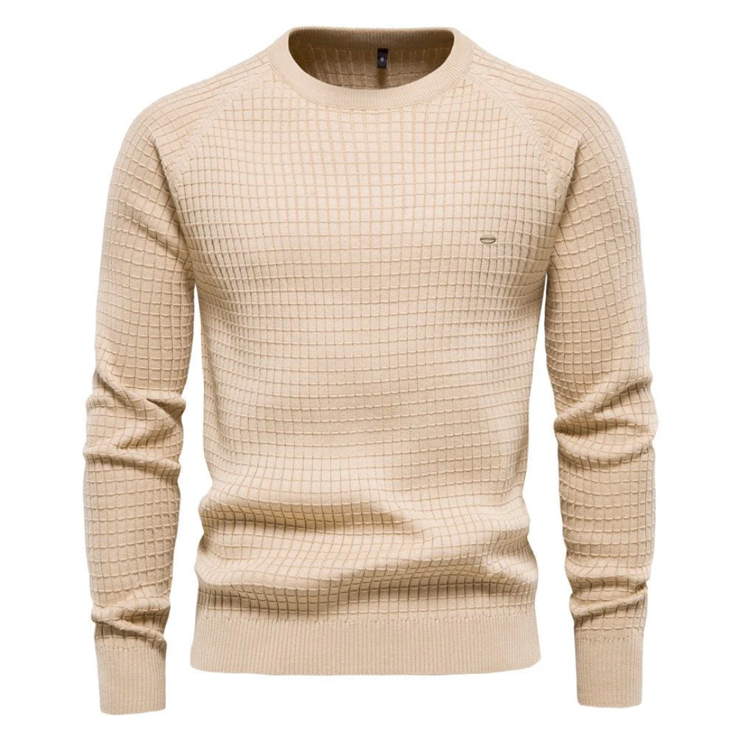 Herren Warmer Gemütlicher Stylischer Rundhals Strickpullover | Langarm