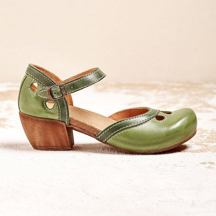 Damen Vintage Schuhe Mit Geschlossener Spitze | Bequem