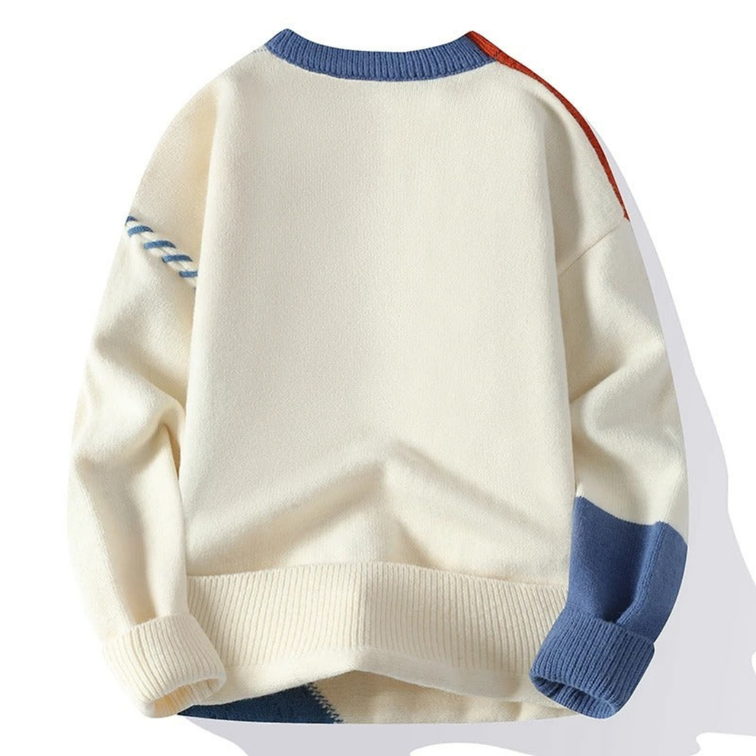 Herren Gemütlicher Stylischer Gestrickter Crew Neck Pullover | Warme