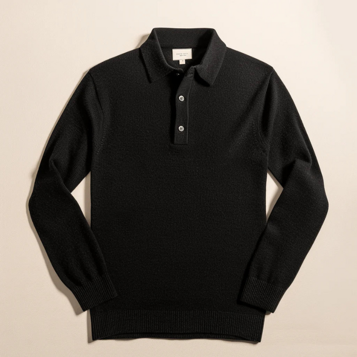 Herren Pullover Mit Halben Knöpfen Und Langen Ärmeln | Bequem