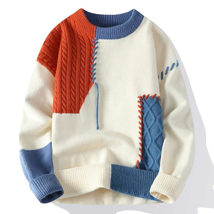 Herren Gemütlicher Stylischer Gestrickter Crew Neck Pullover | Warme