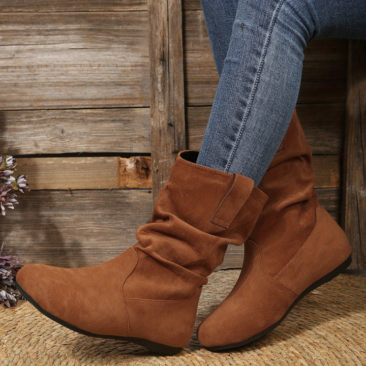 Flache Schlupfstiefeletten Für Damen | Bequem