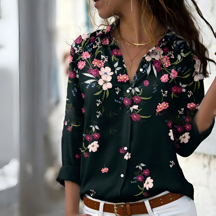 Elegante Bedruckte Bluse Für Damen | Lässig
