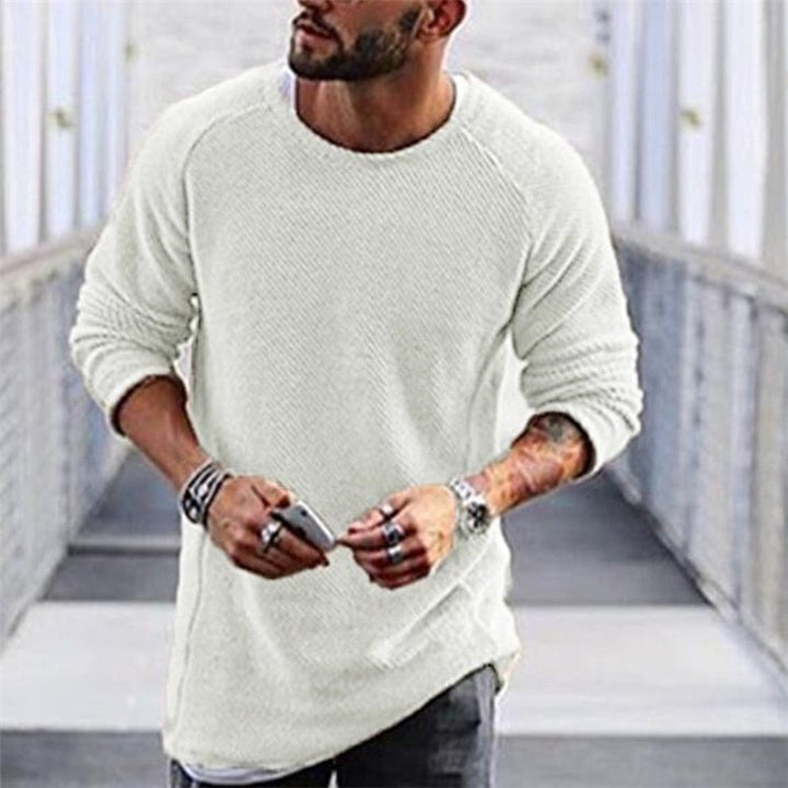 Langärmliger Strickpullover Für Herren | Warm