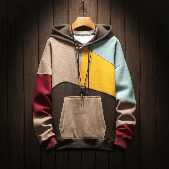 Herren Langarm Kapuzenpulli | Känguru-Tasche