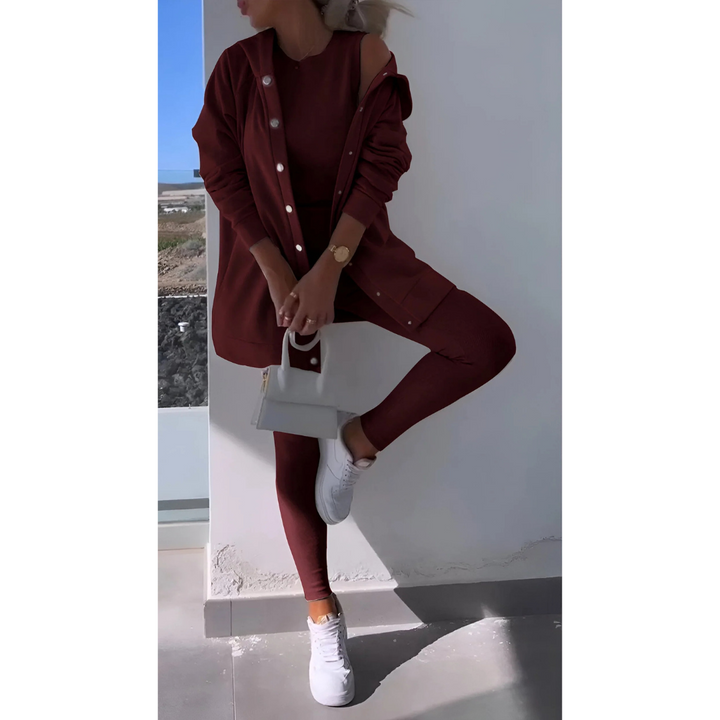 Bequemes Dreiteiliges Lounge Set Für Damen | Leicht
