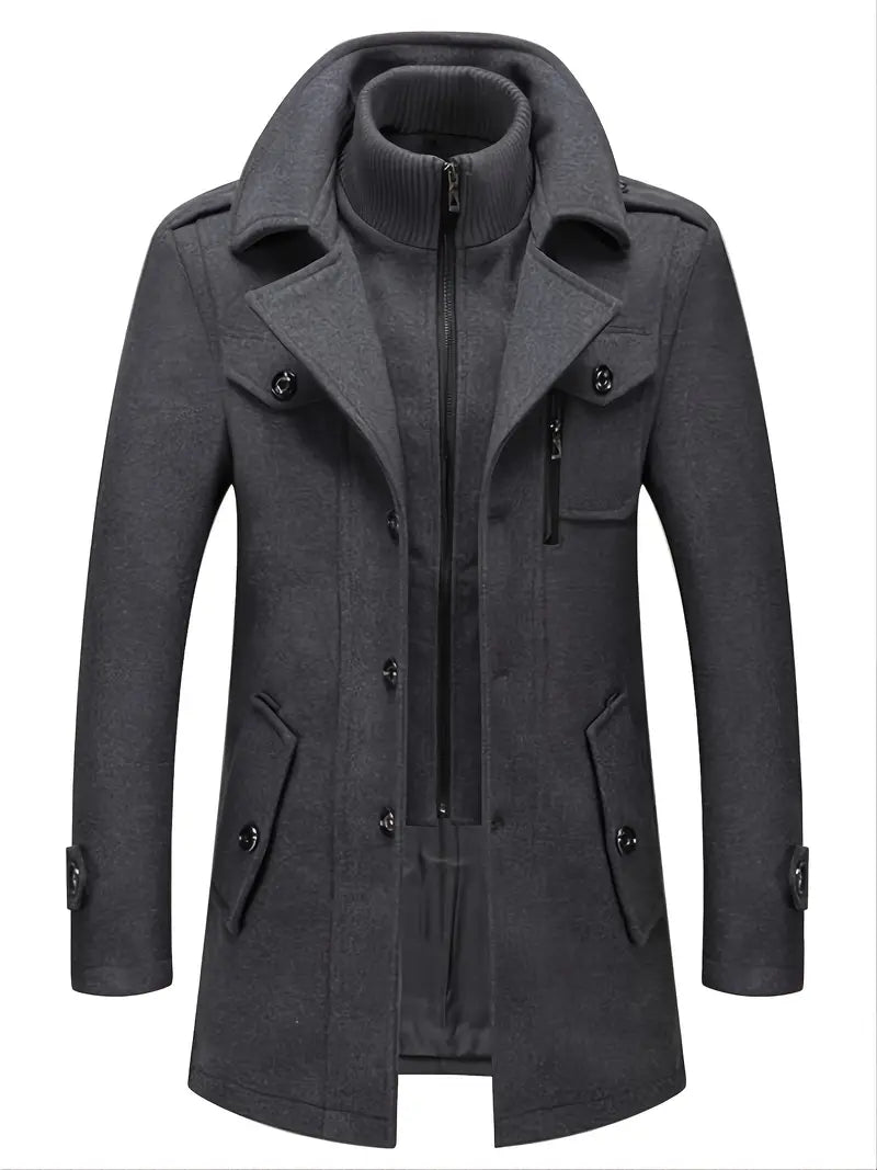 David | Herren Stilvoller Trenchcoat | Lang