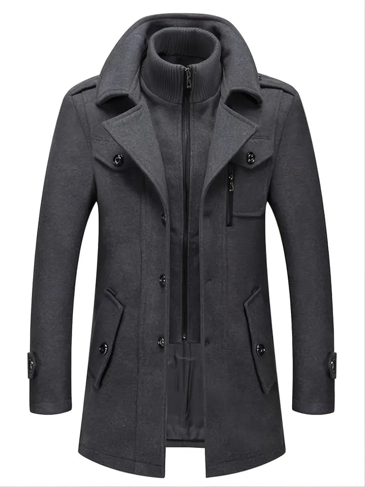 David | Herren Stilvoller Trenchcoat | Lang