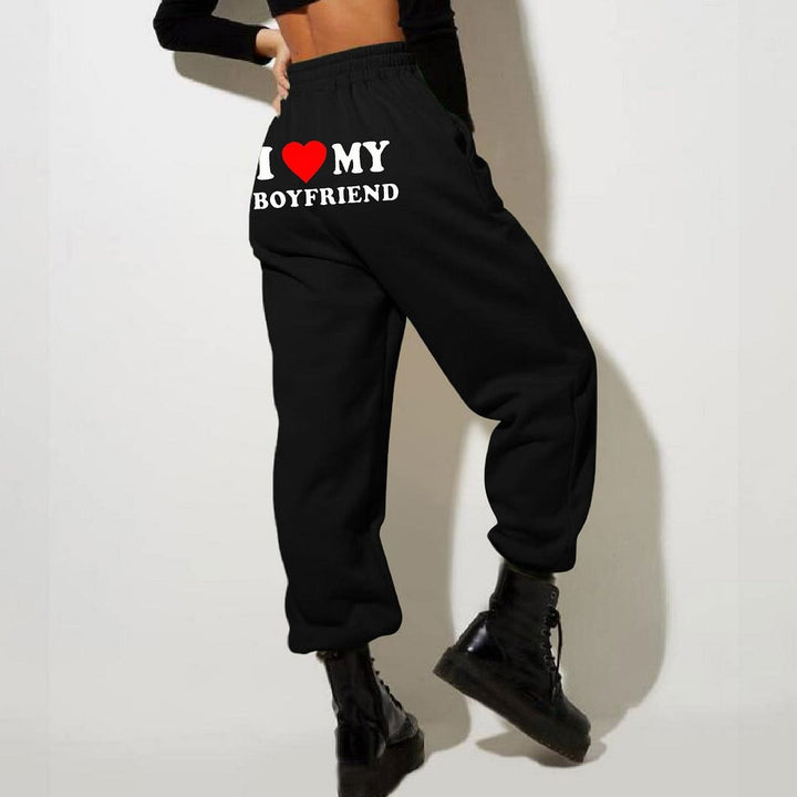 Damen Bedruckte Jogginghosen | Hohe Taille