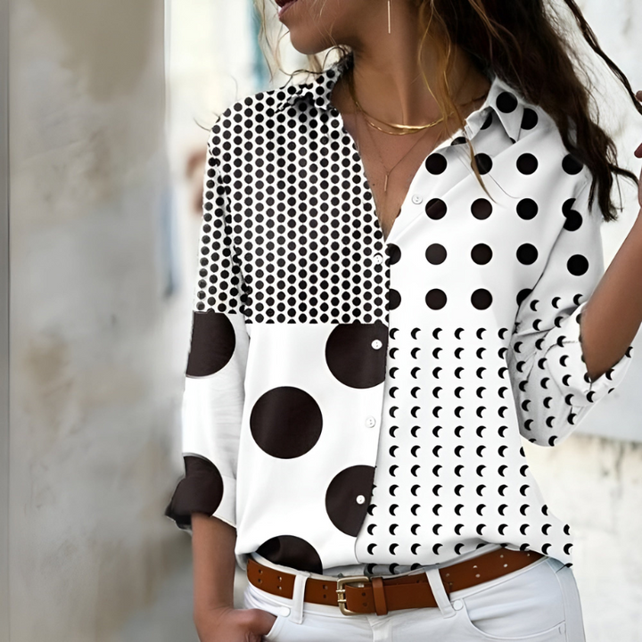 Elegante Bedruckte Bluse Für Damen | Lässig