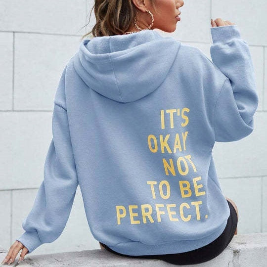 Damen Bedruckter Kapuzenpullover | Langarm
