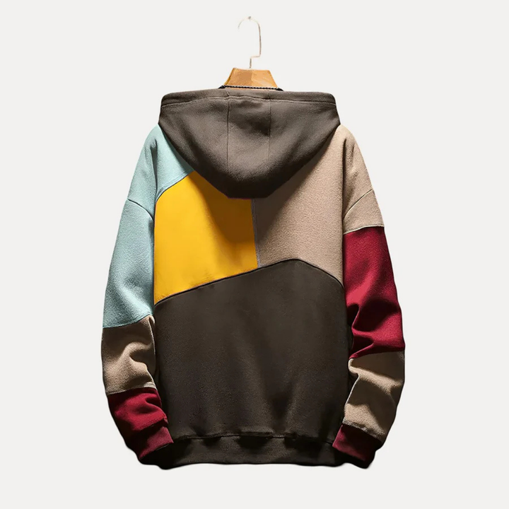 Herren Lässiger Vordertasche Langarm Kapuzenpullover | Warme