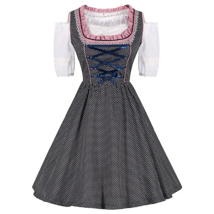 Damen Rosa Oktoberfest Dirndl Kleid
