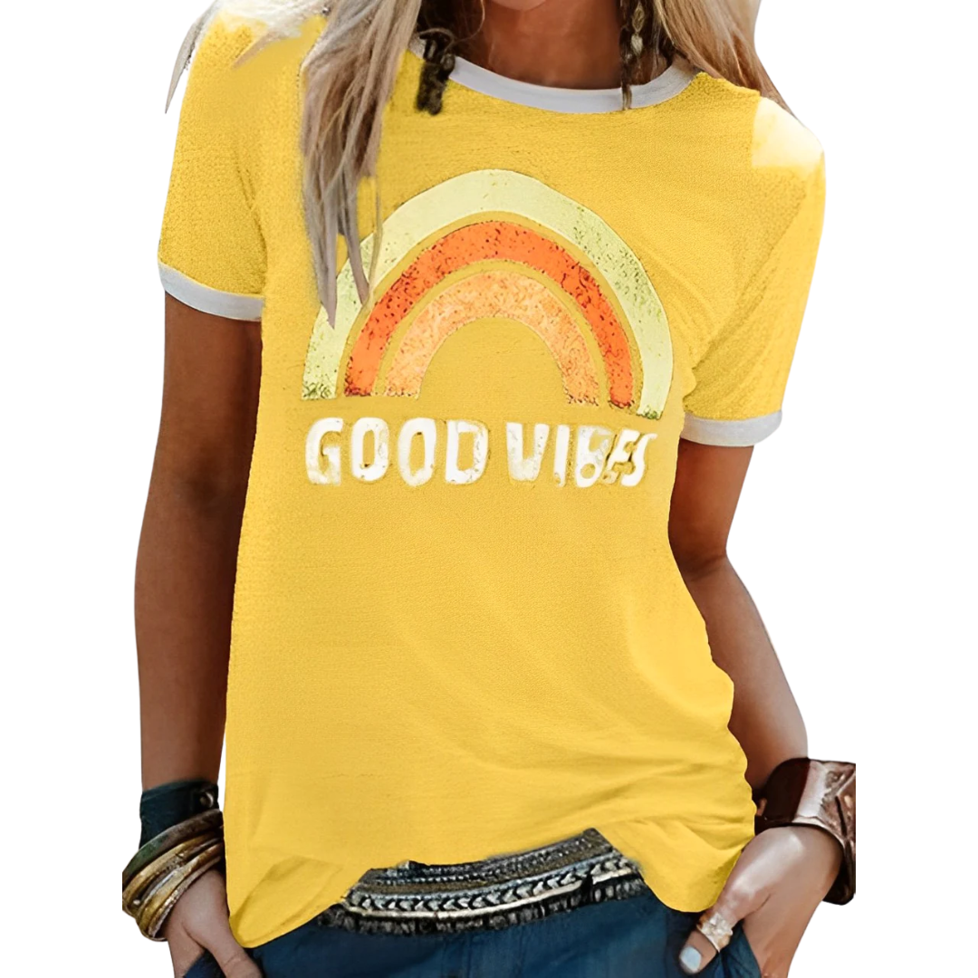 T Shirt Mit Rundhalsausschnitt Für Damen | Bedruckt
