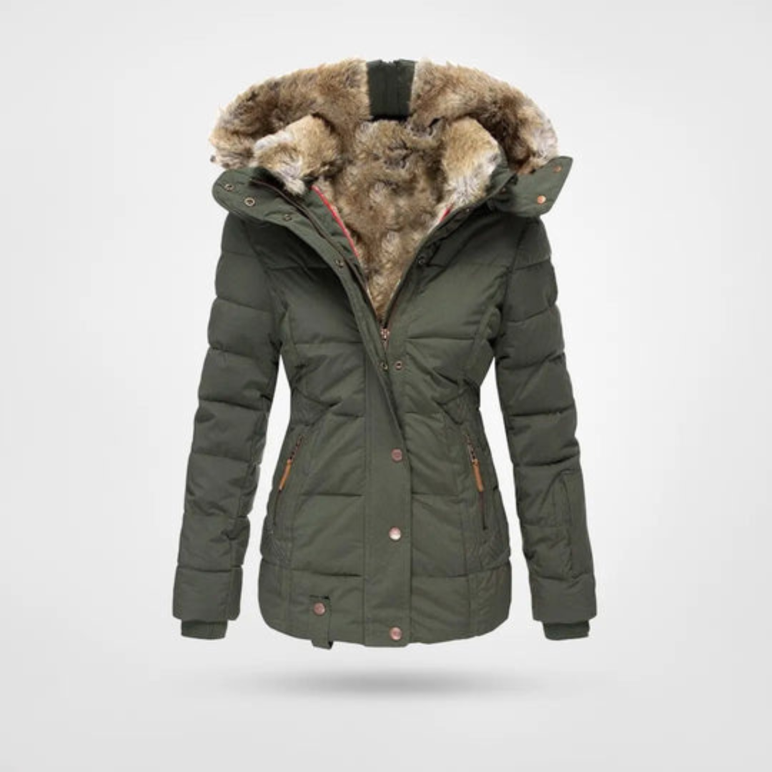 Invy | Damen Winter Puffer Parka Jacke | Warme