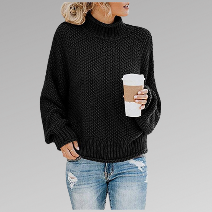 Gemütlicher Damen Strickpullover | Rollkragen
